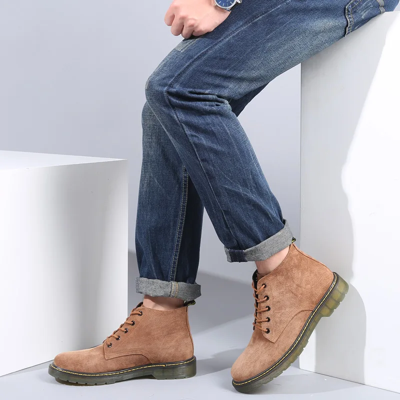 Martin Boots Men's British-Style Trend Autumn Hight-top Leather Boot Men Dull Polish Mid-top Combat Boots Genuine Leather Genera
Martin Boots Men's British-Style Trend Autumn Hight-top Leather Boot Men Dull Polish Mid-top Combat Boots Genuine Leather Genera