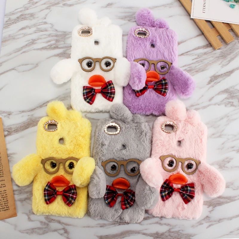 Fashion Beautiful Hairy Soft Duck Lovely Design Style Protective Skin Cover Phone Case For Google Pixel 3A XL Gel Silicone Etui | Мобильные