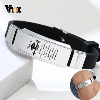 Vnox 12mm Personalized ID Bracelets for Men Adjustable Soft Rubber Silicone Band Casual Male Custom Meaningful Unique Gift
Vnox 12mm Personalized ID Bracelets for Men Adjustable Soft Rubber Silicone Band Casual Male Custom Meaningful Unique Gift