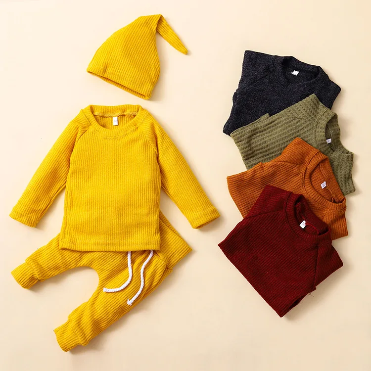 Baby Boy Clothes 2020 Spring Autumn Baby Girl Clothing Sets Newborn Long Sleeve Shirt Pants Cap Kids 3pcs Suit Home Clothes
Baby Boy Clothes 2020 Spring Autumn Baby Girl Clothing Sets Newborn Long Sleeve Shirt Pants Cap Kids 3pcs Suit Home Clothes