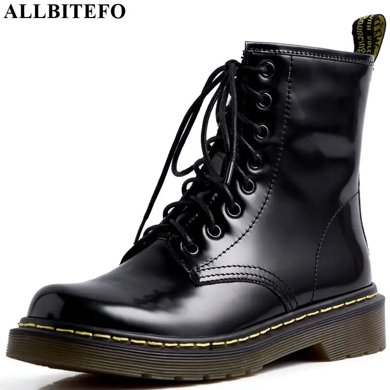 ALLBITEFO natural genuine leather women boots fashion Frenulum ankle boots simple style Autumn Winter comfortable Martin boots
ALLBITEFO natural genuine leather women boots fashion Frenulum ankle boots simple style Autumn Winter comfortable Martin boots
