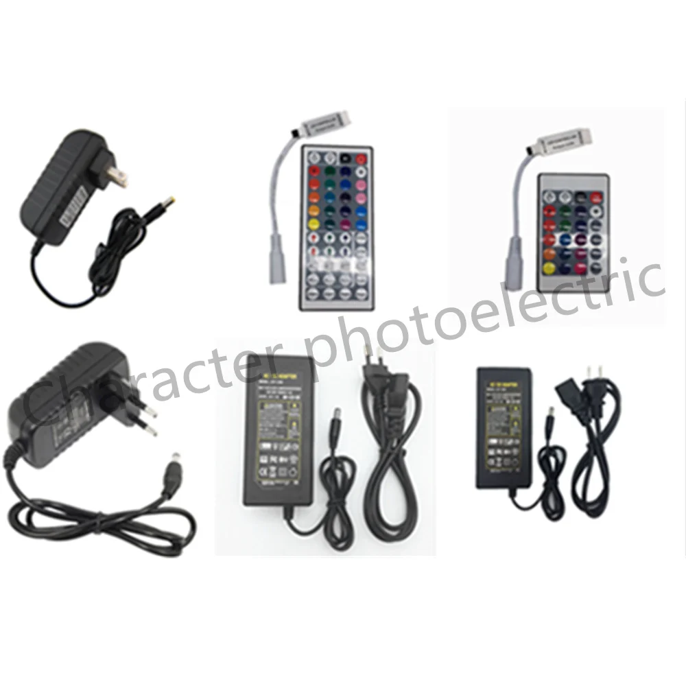 1X 24key / 44 key RGB IR Remote Controller DC 12V 3A/5A Power supply Adapter Transformer For 2835 3528 5050 SMD LED Strip Light
1X 24key / 44 key RGB IR Remote Controller DC 12V 3A/5A Power supply Adapter Transformer For 2835 3528 5050 SMD LED Strip Light