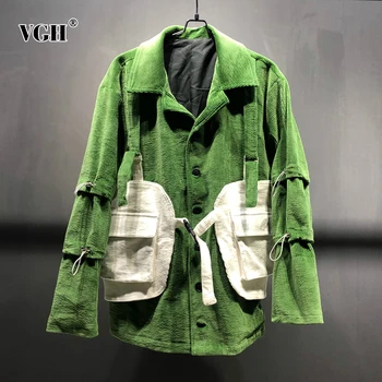 VGH Patchwork Hit Color Thick Jacket For Women Lapel Long Sleeve Pocket Casual Jackets Female Fashion New Clothing 2020 Tide
VGH Patchwork Hit Color Thick Jacket For Women Lapel Long Sleeve Pocket Casual Jackets Female Fashion New Clothing 2020 Tide