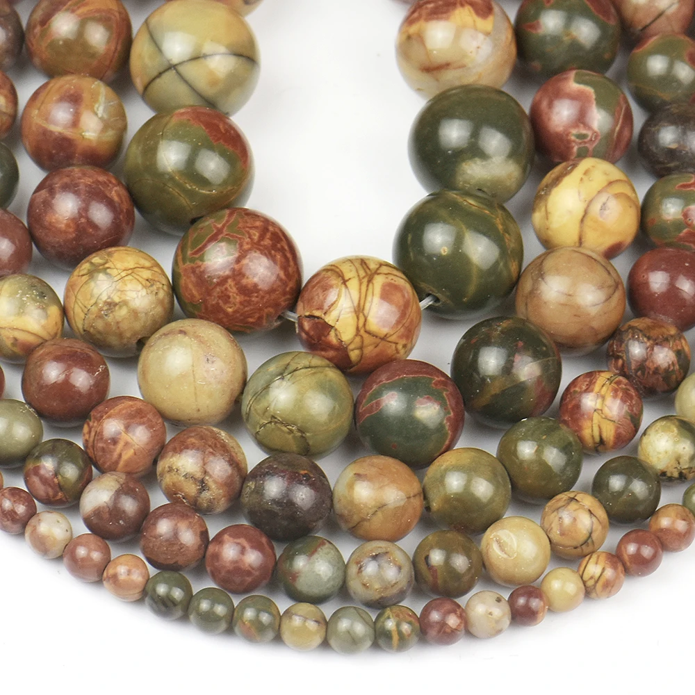 Natural Picasso Jasper Beads 2 Strands/set Matte Round Loose Beads 4-12mm DIY Jewelry Making Bracelet Necklace Spacer Beads
Natural Picasso Jasper Beads 2 Strands/set Matte Round Loose Beads 4-12mm DIY Jewelry Making Bracelet Necklace Spacer Beads