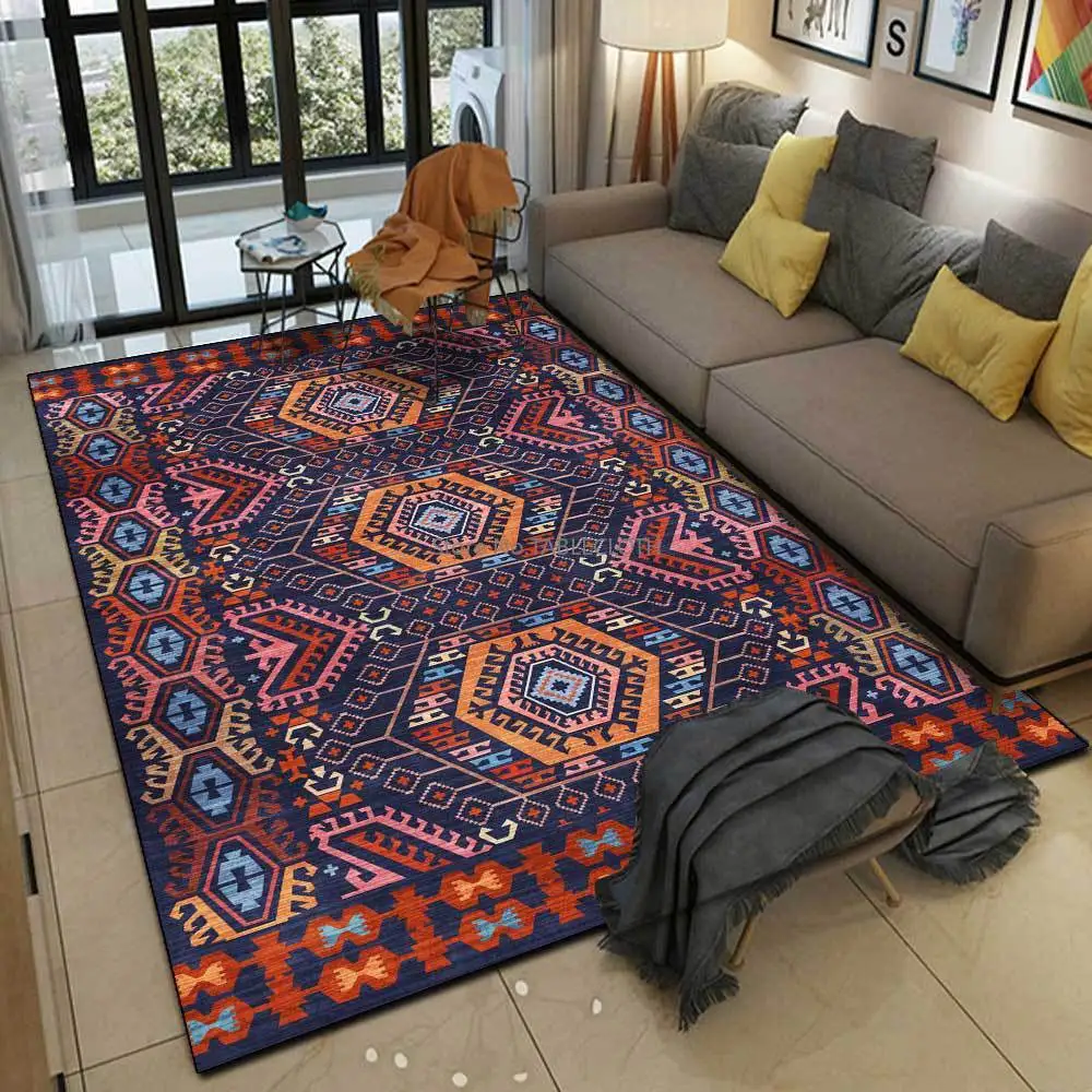 200 X 300CM Geometric Ethnic Style Dark Blue Dark Orange Red Living Room Bedroom Bedside Carpet Floor Mats
200 X 300CM Geometric Ethnic Style Dark Blue Dark Orange Red Living Room Bedroom Bedside Carpet Floor Mats