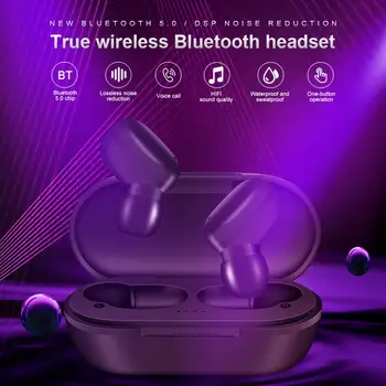 

A6X Mini TWS Twins True Wireless In-ear Bluetooth 5.0 Earphones Sports Stereo Earbuds Headset with Mic 280mAh Auto Charging Box