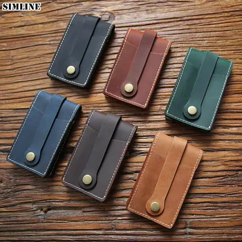 SIMLINE Genuine Leather Key Wallet For Men Cowhide Creative Vintage Handmade Small Car Key Bag Case Holder Organizer Housekeeper
SIMLINE Genuine Leather Key Wallet For Men Cowhide Creative Vintage Handmade Small Car Key Bag Case Holder Organizer Housekeeper