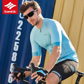 Santic Cycling Jersey Men Short Sleeve MTB Road Bike Jersey Breathable Quick-dry Spring Summer Pro Team Bicycle Jersey
Santic Cycling Jersey Men Short Sleeve MTB Road Bike Jersey Breathable Quick-dry Spring Summer Pro Team Bicycle Jersey