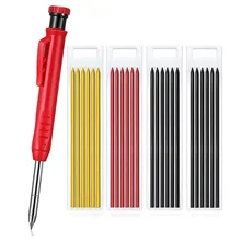 1PC Solid Carpenter Pencil Set With Built-in Sharpener Deep Hole Mechanical Pencil Woodworking Architec Pen Outdoor Tools
1PC Solid Carpenter Pencil Set With Built-in Sharpener Deep Hole Mechanical Pencil Woodworking Architec Pen Outdoor Tools