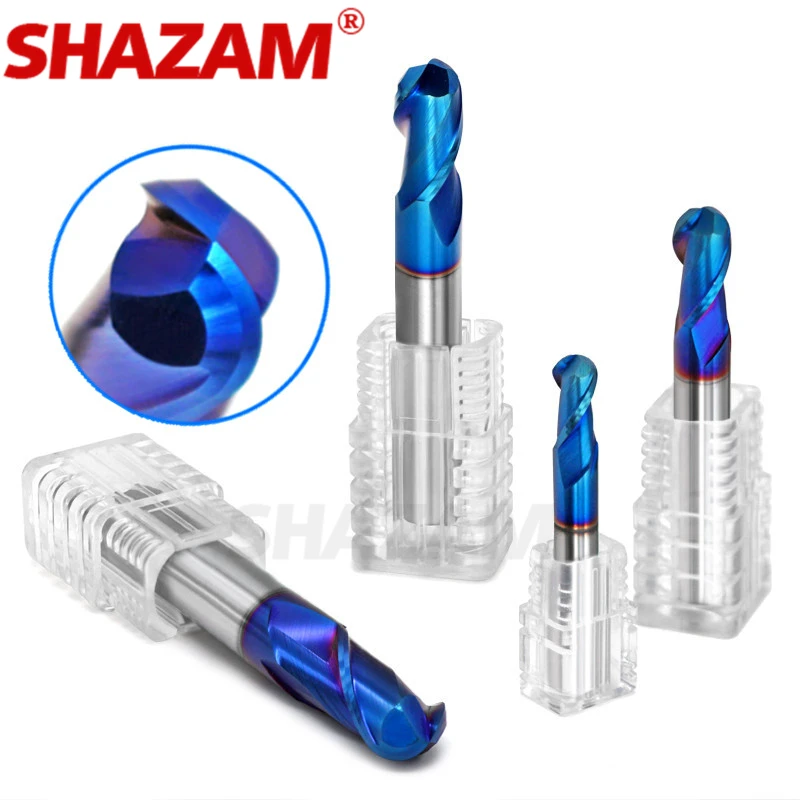 Фреза Hrc70 нано-покрытие из сплава вольфрамовые стальные инструменты ЧПУ Maching SHAZAM