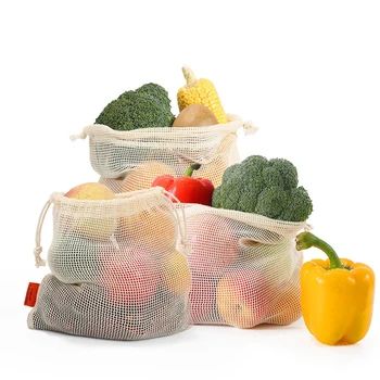 Vegetable Bags Popular Cotton Fruit and Vegetable with Drawstring Reusable Home 1PCS Kitchen Storage Mesh Bags Machine Washable
Vegetable Bags Popular Cotton Fruit and Vegetable with Drawstring Reusable Home 1PCS Kitchen Storage Mesh Bags Machine Washable
