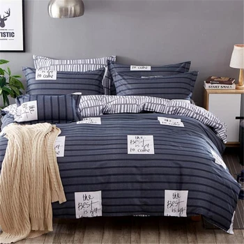 Nordic Bedding Set Queen Size Bed Linen Duvet Cover Single Sets Printed Double King Flat Sheet Grey Plaid Striped Bedclothes
Nordic Bedding Set Queen Size Bed Linen Duvet Cover Single Sets Printed Double King Flat Sheet Grey Plaid Striped Bedclothes