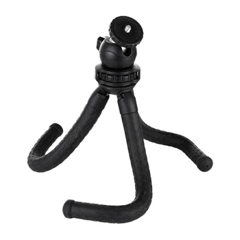 PULUZ Mini Octopus Flexible Sponge Tripod Holder with Ball Head for SLR Cameras, for GoPro,for Cellphone, 25cmx4.5cm Black
PULUZ Mini Octopus Flexible Sponge Tripod Holder with Ball Head for SLR Cameras, for GoPro,for Cellphone, 25cmx4.5cm Black