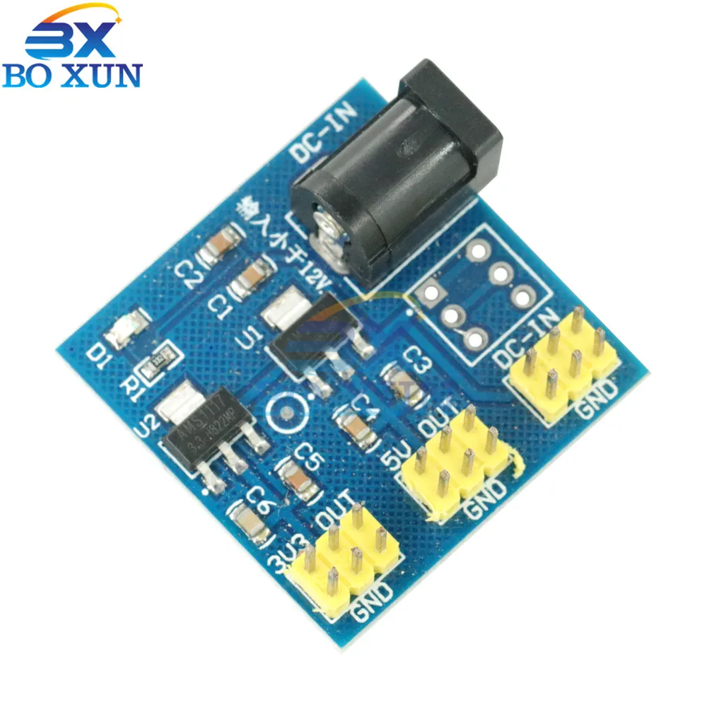 1Pcs DC-DC 12V To 3.3V 5V 5.5X2.1MM Buck Step down Power Supply Module For Arduino
1Pcs DC-DC 12V To 3.3V 5V 5.5X2.1MM Buck Step down Power Supply Module For Arduino