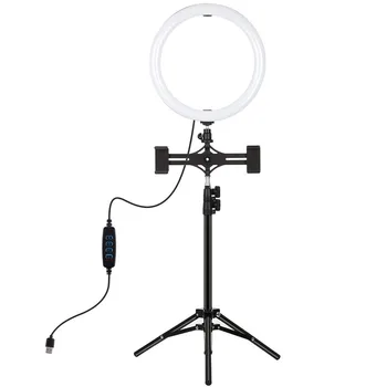10.2 Inch Dimmable RGB Ring Light with Phone Clamp and Remote for Makeup Video Live Studio 
10.2 Inch Dimmable RGB Ring Light with Phone Clamp and Remote for Makeup Video Live Studio