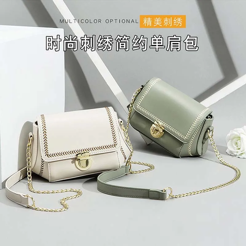 WOMEN'S Bag Bag 2019 New Style Versitile Fashion Embroidery Bundle Simple Casual Women's Crossbody Bag Small CK Chain WOMEN'S Ba
WOMEN'S Bag Bag 2019 New Style Versitile Fashion Embroidery Bundle Simple Casual Women's Crossbody Bag Small CK Chain WOMEN'S Ba