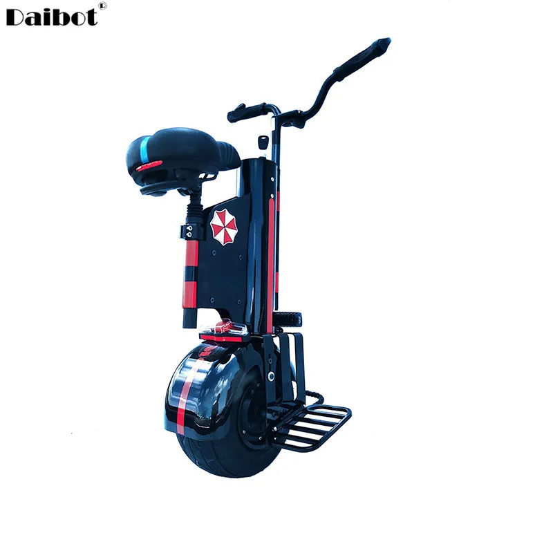 

New Electric Unicycle With Seat Self Balancing Scooters 10 Inch Portable One Wheel Electric Scooter Range 120KM 800w 60V 20.8AH