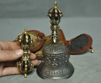 wedding decoration Tibet Bronze Gilt silk Tara Eight treasures tara bell Ghanta Phurpa Vajra Dorje 
wedding decoration Tibet Bronze Gilt silk Tara Eight treasures tara bell Ghanta Phurpa Vajra Dorje