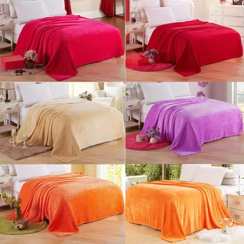 Soft Warm Solid Warm Plush Flannel Blanket Fleece Throw Rug Sofa Bedding Bedspread
Soft Warm Solid Warm Plush Flannel Blanket Fleece Throw Rug Sofa Bedding Bedspread