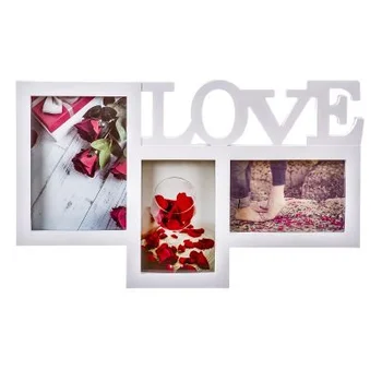 Photo Frame Multiple 3 Love Pvc White 41.2x25.2x2 cm.
Photo Frame Multiple 3 Love Pvc White 41.2x25.2x2 cm.