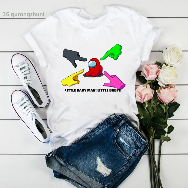 

Vogue new t shirt femme among us all character games anime print camiseta mujer t shirt summer aesthetic cute women tshirt tops