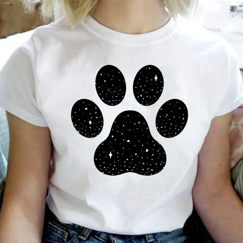 T-shirt Dog Paw Cute Style Pet Love Women Cartoon Print Fashion Graphic T Shirt Ladies Short Sleeve Tee Female Top Clothes
T-shirt Dog Paw Cute Style Pet Love Women Cartoon Print Fashion Graphic T Shirt Ladies Short Sleeve Tee Female Top Clothes