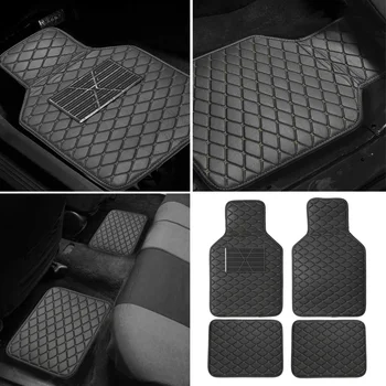 Hot Universal Leather Front Rear Car Floor Mats Pad Car Carpet Mats Waterproof Anti-dirty Anti-slip Floor Mats For Most Cars Bla
Hot Universal Leather Front Rear Car Floor Mats Pad Car Carpet Mats Waterproof Anti-dirty Anti-slip Floor Mats For Most Cars Bla