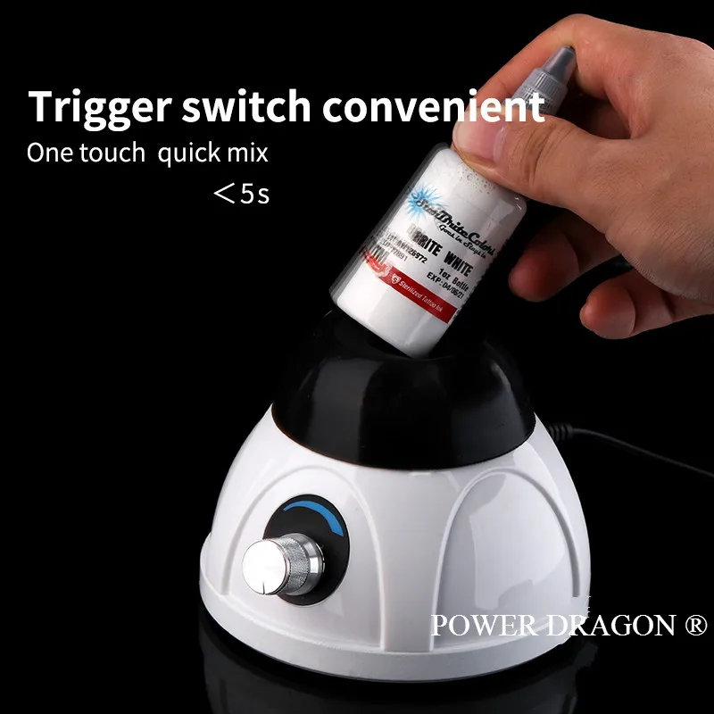Power Dragon Vortex mixer Mini Adjustable Speed Tattoo Ink Shaker Orbital Pigment Bottle Shaking Agitator Machine
Power Dragon Vortex mixer Mini Adjustable Speed Tattoo Ink Shaker Orbital Pigment Bottle Shaking Agitator Machine