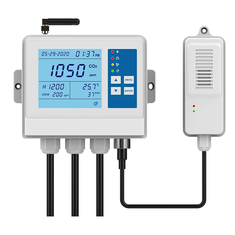 Customized OEM CO2 Controller 0-5000 ppm for Mushroom Farms Greenhouses & Grow Room with Separated Sensor
Customized OEM CO2 Controller 0-5000 ppm for Mushroom Farms Greenhouses & Grow Room with Separated Sensor