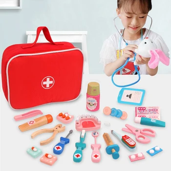 Wooden Pretend Play Doctor Educationa Toys for Children Medical Simulation Medicine Chest Set for Kids Interest Development
Wooden Pretend Play Doctor Educationa Toys for Children Medical Simulation Medicine Chest Set for Kids Interest Development