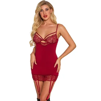 Sleepwear Sexy Lace Women Nightgown Ladies Lingerie Dress Nightwear Lace Night Dress Set Nighties Women Sleepshirts Home Clothes
Sleepwear Sexy Lace Women Nightgown Ladies Lingerie Dress Nightwear Lace Night Dress Set Nighties Women Sleepshirts Home Clothes