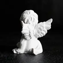 

Cherub Angel Statue DIY Winged Magical Angel Miniature Art Crafts Resin Desktop Ornaments Cute Cupid Decoration Home Accessories