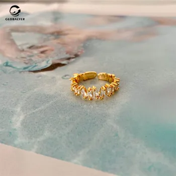 INS blogger fashion accessories Autumn and winter crushed ice flowers Crystal-plated copper plated Adjustable opening ring 082
INS blogger fashion accessories Autumn and winter crushed ice flowers Crystal-plated copper plated Adjustable opening ring 082