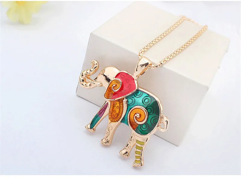 women jewelry set colorful enamel elephant jewelry sets for