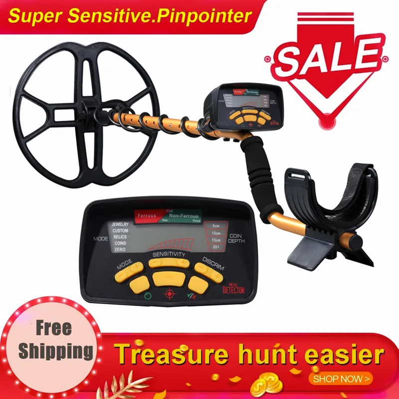 Professional Metal Detector MD6350 with High Sensitiviity 13 Inch Searching Coil LCD Treasure Gold Hunter Pinpointer
Professional Metal Detector MD6350 with High Sensitiviity 13 Inch Searching Coil LCD Treasure Gold Hunter Pinpointer