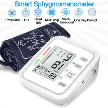 English Voice Automatic Blood Pressure Monitor Upper Arm Pulse Gauge Meter Heart Beat Rate Tonometer Digital Sphygmomanometer
English Voice Automatic Blood Pressure Monitor Upper Arm Pulse Gauge Meter Heart Beat Rate Tonometer Digital Sphygmomanometer