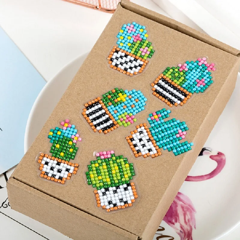 HeeBenor Factory Store 6Pcs Cactus Diamond Sticker Diamond Painting DIY Diamond Mosaic Decoration For Cup Book Phone Gifts Toy
HeeBenor Factory Store 6Pcs Cactus Diamond Sticker Diamond Painting DIY Diamond Mosaic Decoration For Cup Book Phone Gifts Toy