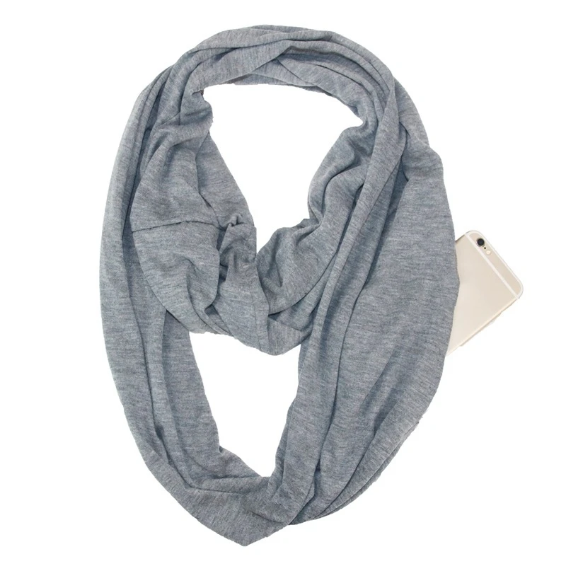 The Vault Infinity Scarf with Hidden Zip Pocket