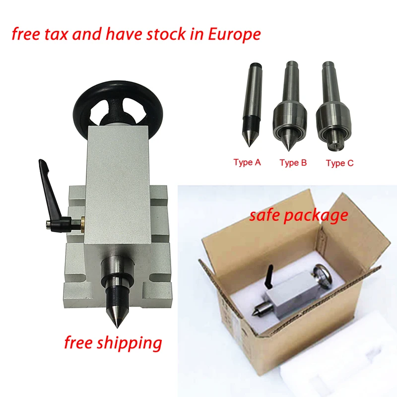 CNC Tailstock for Rotary Axis, A Axis, 4th Axis, CNC Router Engraver Milling Machine Lathe Engraving Machine Chuck
CNC Tailstock for Rotary Axis, A Axis, 4th Axis, CNC Router Engraver Milling Machine Lathe Engraving Machine Chuck
