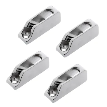 4 Pieces Sailboat Stainless Steel Cleat Rope Cleat Inox for 3-6mm Line 
4 Pieces Sailboat Stainless Steel Cleat Rope Cleat Inox for 3-6mm Line