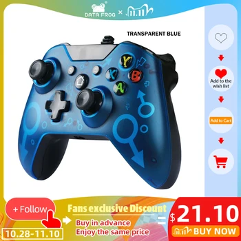 Data Frog USB Wired Gamepad For Xbox One Slim Console Dual Vibration Joystick For PC Handle Controller Controle For Win7/8/10
Data Frog USB Wired Gamepad For Xbox One Slim Console Dual Vibration Joystick For PC Handle Controller Controle For Win7/8/10