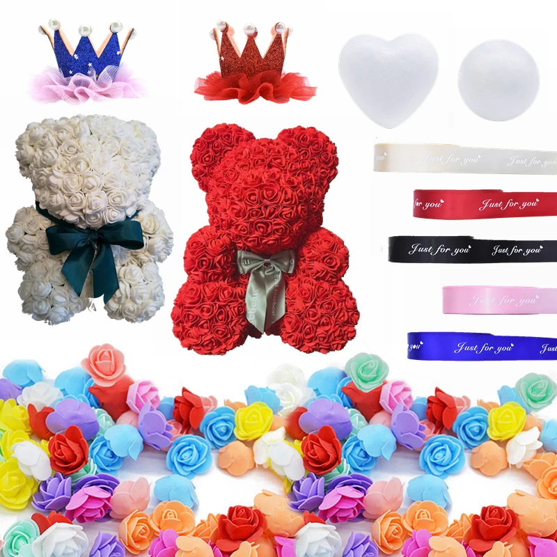 Valentine's Day Foam Bear Heart Rose Artificial Fake Rose Flower and Crown Wedding Anniverasry Party DIY Wreath Craft Decoration
Valentine's Day Foam Bear Heart Rose Artificial Fake Rose Flower and Crown Wedding Anniverasry Party DIY Wreath Craft Decoration
