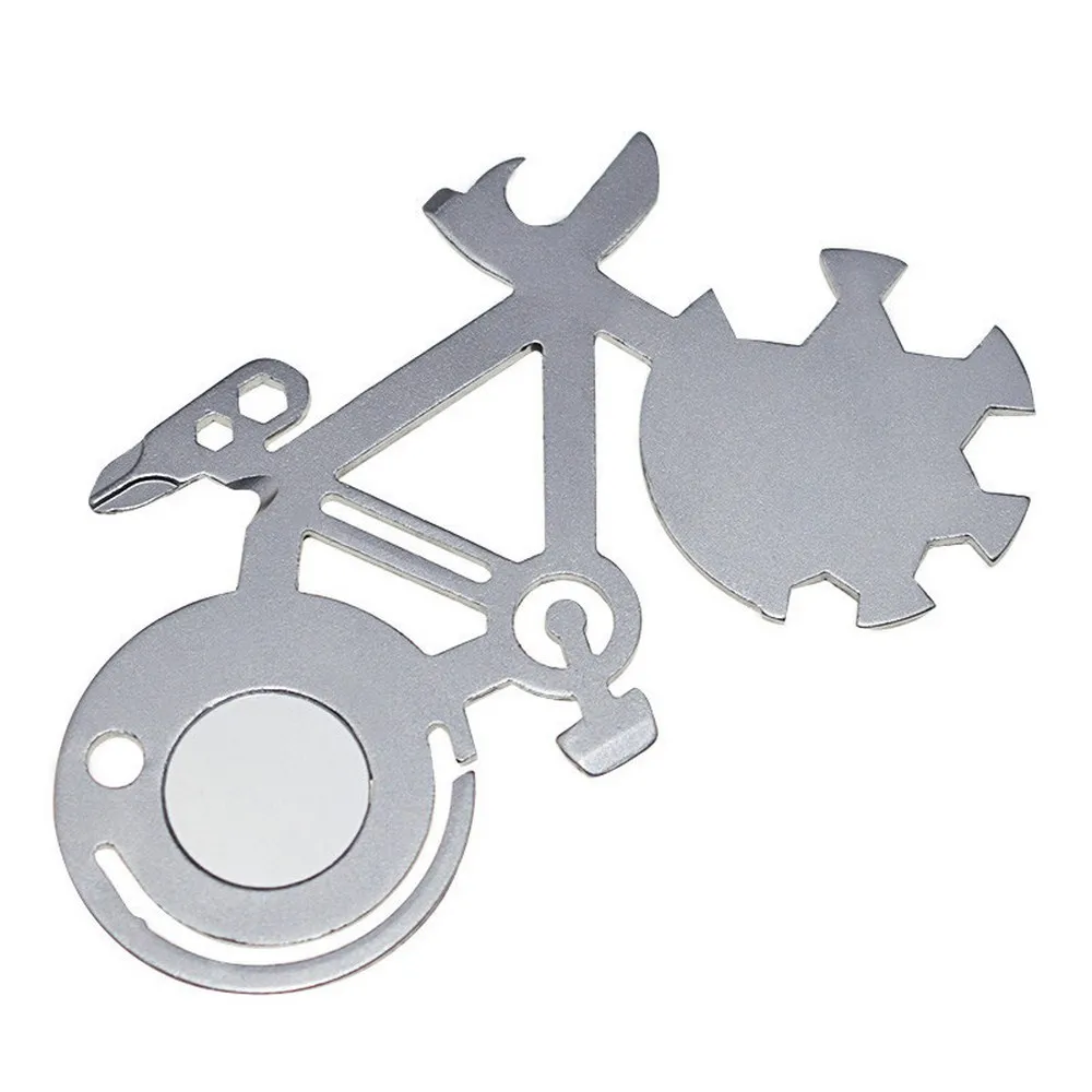 Multi-function Tool EDC Card Metal Craft Portable Bicycle-shaped Head Spanner Bottle Can Opener Wrench Ruler Screwdriver
Multi-function Tool EDC Card Metal Craft Portable Bicycle-shaped Head Spanner Bottle Can Opener Wrench Ruler Screwdriver