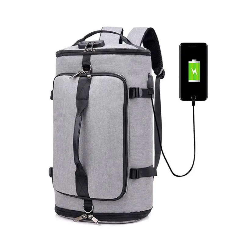 Anti-theft Password Lock Bucket Backpacks Large USB Charging Travel Hand Bag Multi-function Business Laptop Crossbody Bags B017
Anti-theft Password Lock Bucket Backpacks Large USB Charging Travel Hand Bag Multi-function Business Laptop Crossbody Bags B017