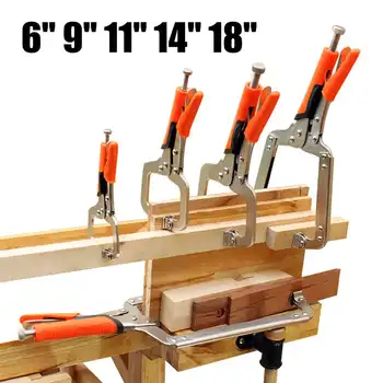 6/9/11/14/18'' C Bracket Vise-Grip Welding Quick Pliers Woodworking DIY Tool Multi-function Pliers Wood Fixed Face Clamp Locator
6/9/11/14/18'' C Bracket Vise-Grip Welding Quick Pliers Woodworking DIY Tool Multi-function Pliers Wood Fixed Face Clamp Locator