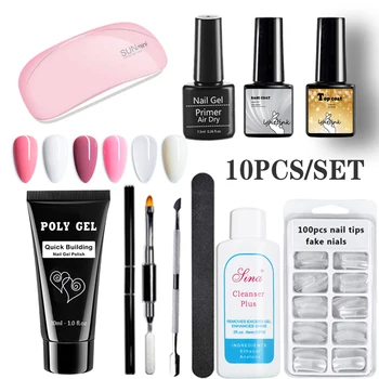 Poly Gel Set For Nails Soak off Silp Solution nail primer Acrylic Gel Fast Construction Finger Extension Camouflage fake tips
Poly Gel Set For Nails Soak off Silp Solution nail primer Acrylic Gel Fast Construction Finger Extension Camouflage fake tips