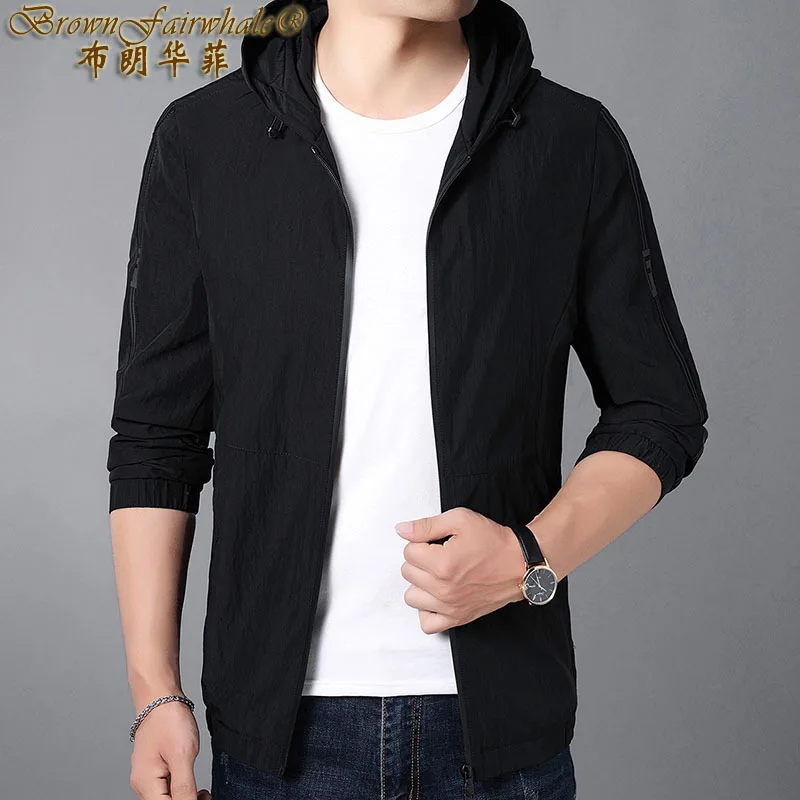Brownfairwhale Autumn And Winter Men'S Wear Jacket Fashion Hooded Solid Color Windproof Jacket Young And Middle-aged Slim Fit Th
Brownfairwhale Autumn And Winter Men'S Wear Jacket Fashion Hooded Solid Color Windproof Jacket Young And Middle-aged Slim Fit Th