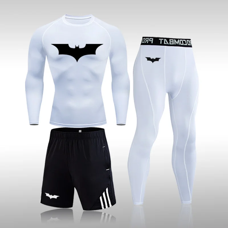 Men's Workout Sports Suit Gym Fitness Compression Clothes Batman Running Jogging Sportwear Exercise Workout Tights 3 pcs / set
Men's Workout Sports Suit Gym Fitness Compression Clothes Batman Running Jogging Sportwear Exercise Workout Tights 3 pcs / set