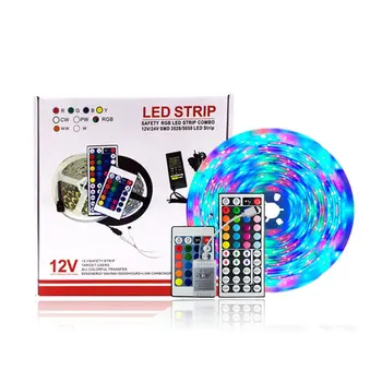 LED 3528 Light Belt Waterproof Colorful Flexible Light Bar 44 Key Controller Led Light Strip with 5 M + 2a Power Supply Safety
LED 3528 Light Belt Waterproof Colorful Flexible Light Bar 44 Key Controller Led Light Strip with 5 M + 2a Power Supply Safety