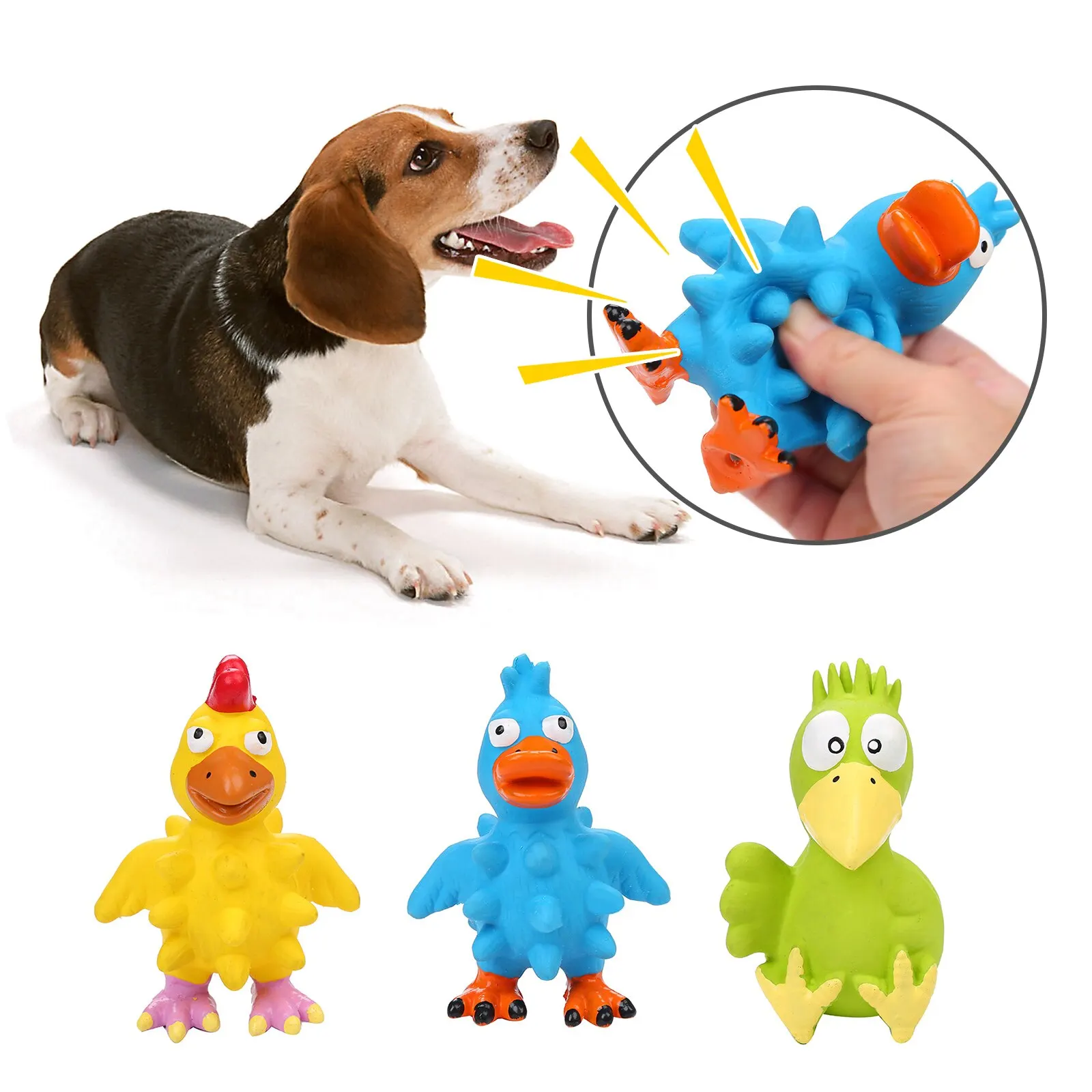 Latex Nibble Barbed Screaming Chicken Natural Latex Nibble Molar Tooth Cleaning Pet Toy Safety Dog ​​Chew Toy Pet Supplies
Latex Nibble Barbed Screaming Chicken Natural Latex Nibble Molar Tooth Cleaning Pet Toy Safety Dog ​​Chew Toy Pet Supplies
